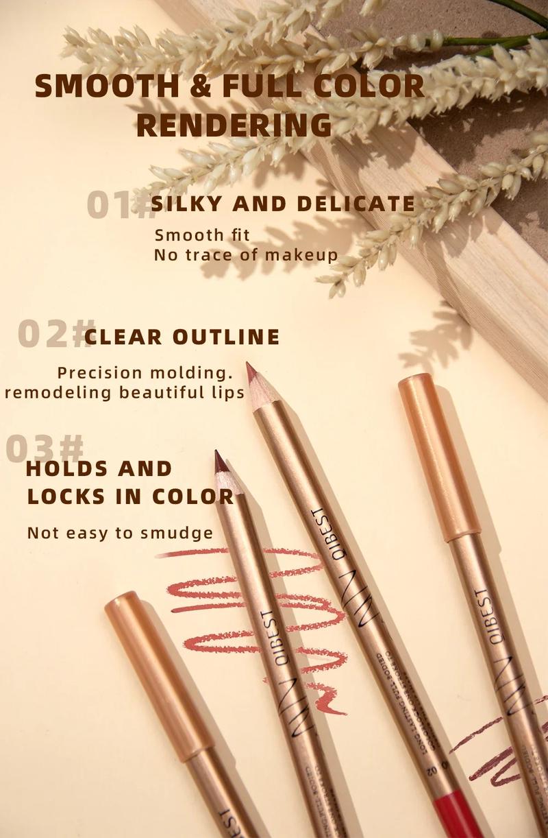 Product Introduction of Summer Cosmetic Supplies, Long Lasting Lip Liner, 12pcs/set Matte Lip Liner for Daily Use, Smudge Proof Easy Coloring Lipliner Pen, Girls and Women Makeup Accessories, Daily Lip Makeup, Smooth Lip Cosmetic Silky Eyeliner 12