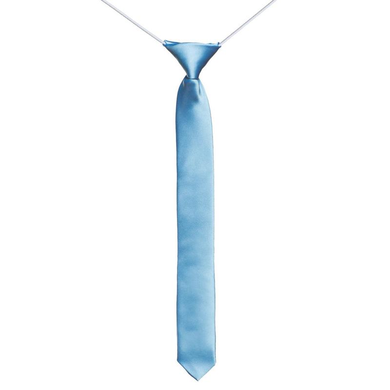 Skinny sky blue tie - Paisley 0