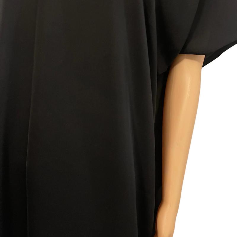 Nida Slip Dress Short Sleeved Abaya White/Brown/Black 4