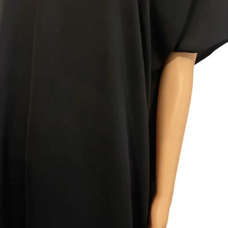 Nida Slip Dress Short Sleeved Abaya White/Brown/Black 4