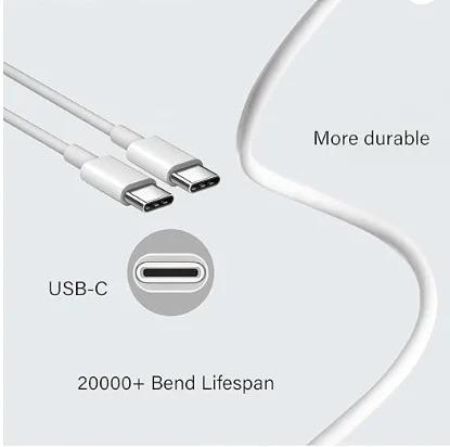 Product Introduction of 1Pc/3Pcs/5Pcs  USB C to USB C Charger And Data Cable With Cable Length 1M(3.3Ft)/2M(6.6Ft) for Android, Samsung, Apple Iphone 15/16/Pro/ProMax /Plus, iPad Pro, MacBook Air, Smart Tablets, Smartphone Fast Charging Cable For all Smart  Cellphone Electronic 5