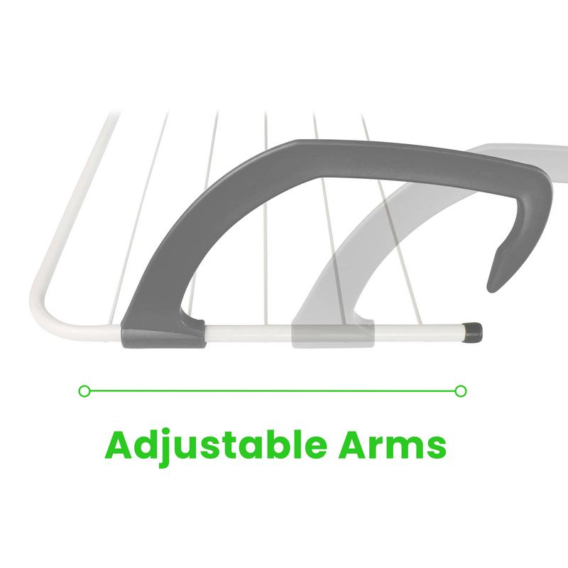 1x GREY Over Radiator Clothes Airer Accessories Laundry Plastic Rack 7