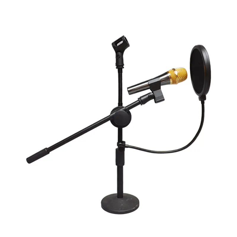 2X Microphone Pop Filter Swivel With Double Layer Sound Shield Guard Wind UK 8