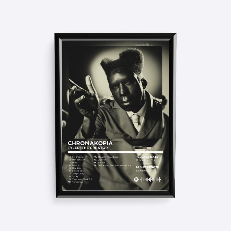 Tyler, the Creator wall art album PRINTS ONLY NO FRAMES Chromakopia, cherry bomb, call me if you get lost, flower boy, IGOR, wolf, goblin, Poster 8