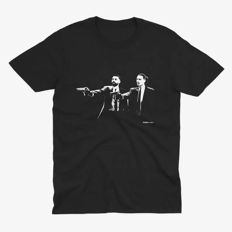 Mo Salah & Darwin Nunez Pulp Fiction Style T Shirt | Liverpool T Shirt | LFC | Liverpool FC T Shirt | Scouser | Anfield | Liverpool Fan 0