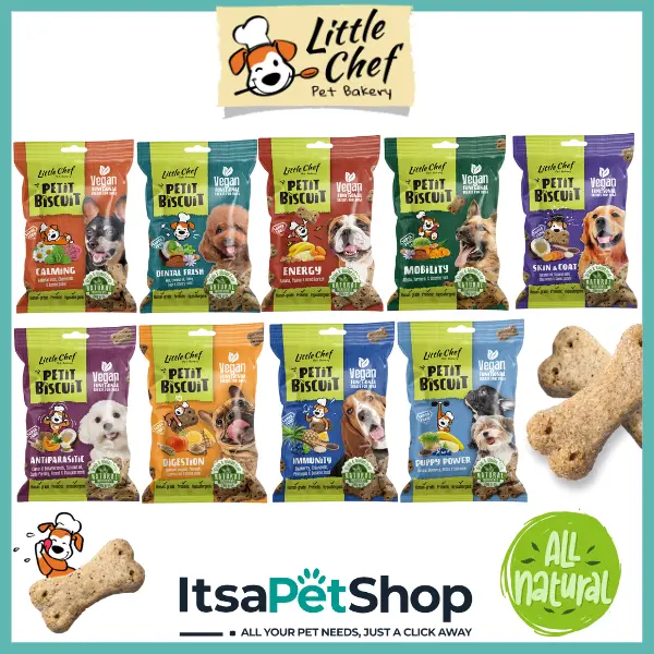 Little Chef, Pet Bakery - PETIT BISCUIT Vegan Functional Treats For Dogs