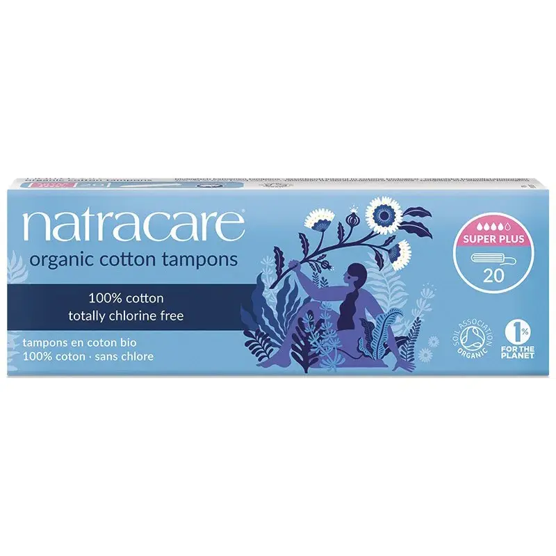 Natracare Super Plus Non-Applicator Organic Cotton Tampons Pack