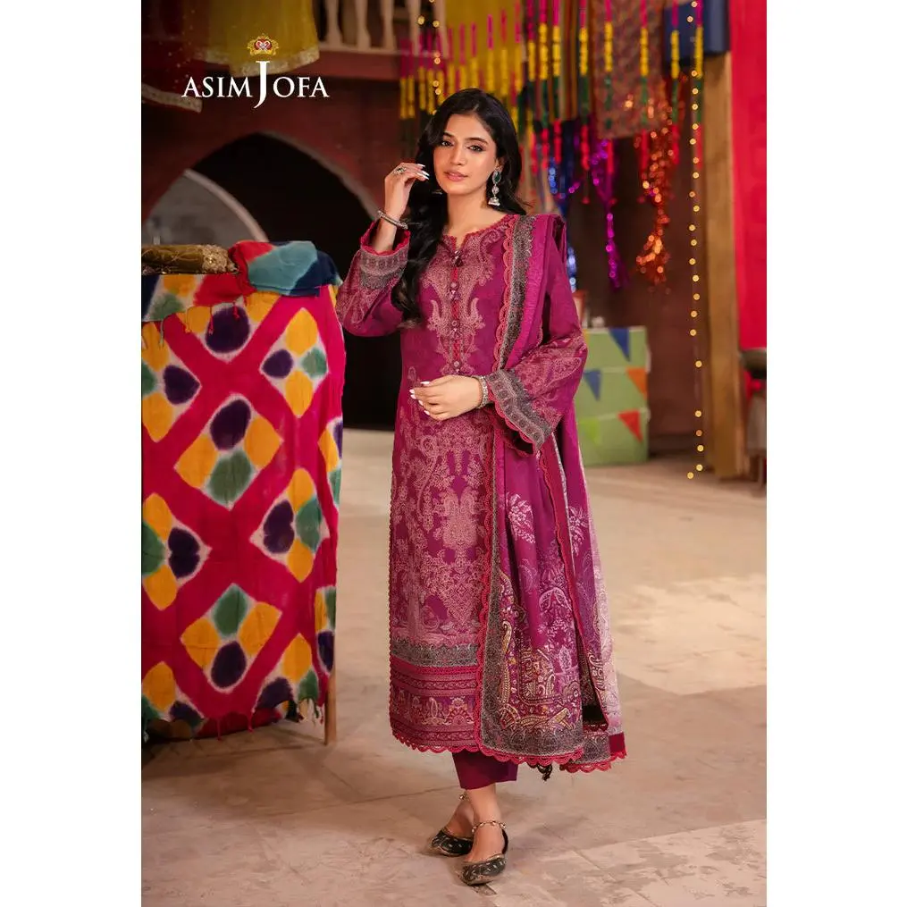 AJEL-12 PRINTED LAWN 3 PCS