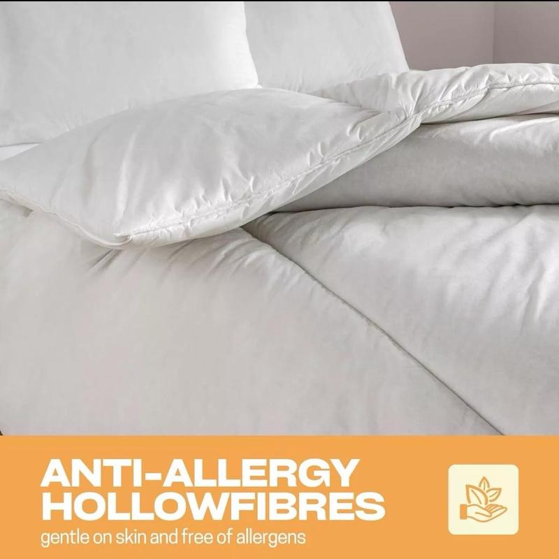 Ultrabounce Duvet Quilt for All Seasons | All Year Round Fluffy Duvet Quilt Ideal for Summer and Winter | 4.5, 10.5, 13.5, 15 Tog Single Double King | Hypoallergenic and Machine Washable | Soft Touch Duvet Winter Quilt Feels Like Down Size Anti Allergy | 4