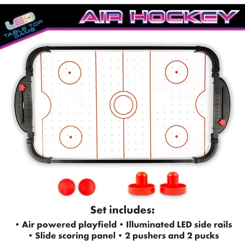 Tabletop 2 Player Challenge Family Friends Childrens Arcade Game Party Office Desktop 5+ Gift - Perfect for 2 Players Air Hockey 1