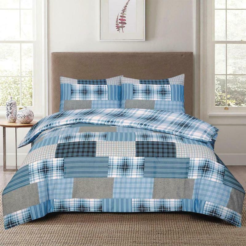 Luxury Printed Duvet Quilt Cover with Pillowcase Single Double Super King Size Bedding Set 3