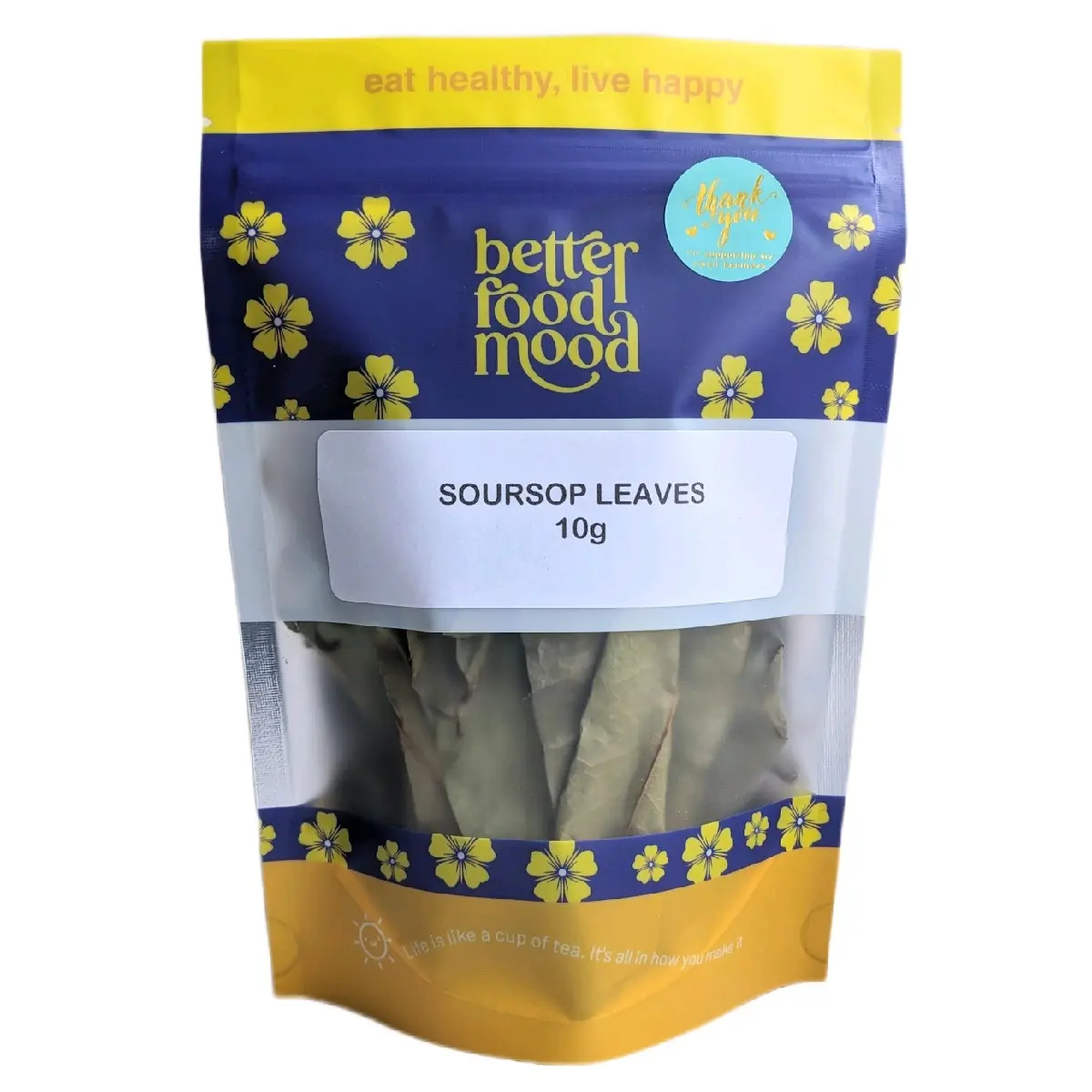 Better Food Mood 10g Whole Dried Soursop Tea Leaves Herbal soursop leaf tea Beverage Natural soursop  tea