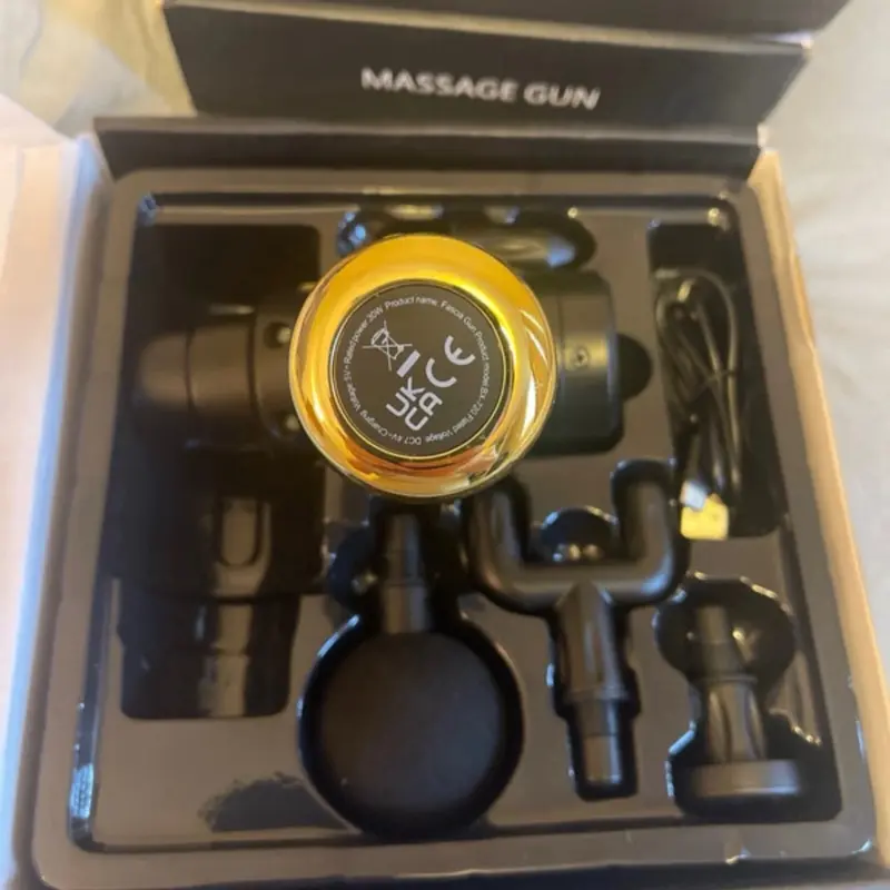 Portable Massage Gun with 6 Intensity/Speeds for On-the-Go Comfort massager fascia wireless machine Lightweight Handy 5