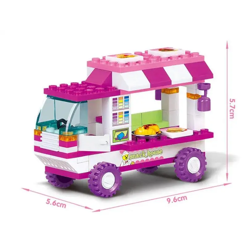 102PCS Friends City Snack House Building Blocks Set 1