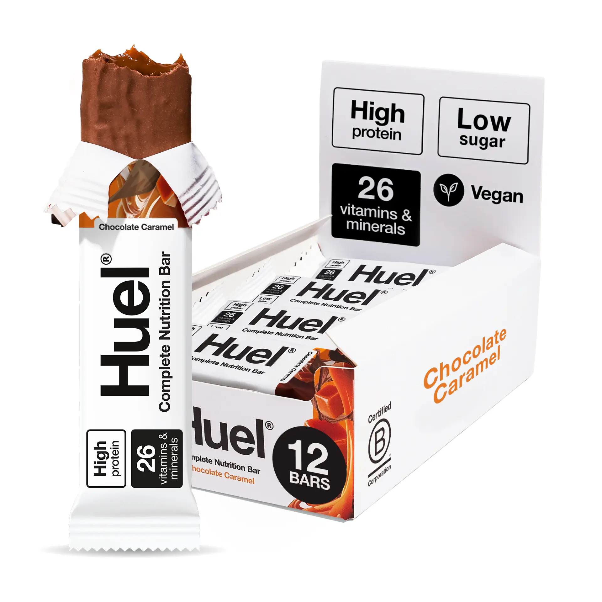Huel Complete Nutrition Bar | High Protein Snack Bar | Low Sugar | 12 Bars