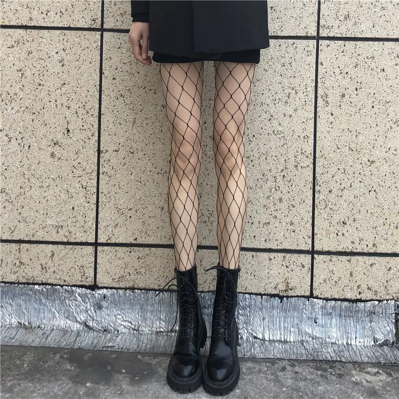 Women's Stockings, Pantyhose, Spring & Summer Collection, Fishnet Base Layer Socks Breathable Comfort Womenswear Casual Elegance