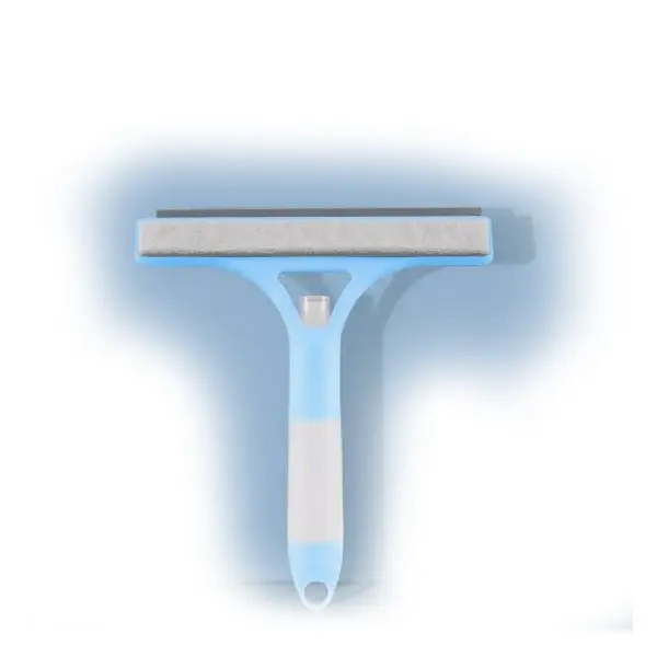 1PC 3-in-1 Multi-Functional Smooth Lightweight Glass Mirrors Wiper Tool- Efficient Scraper, Sprayer, and Squeegee Cleaner for Home and Office Cleaning. Window- Rubber brush