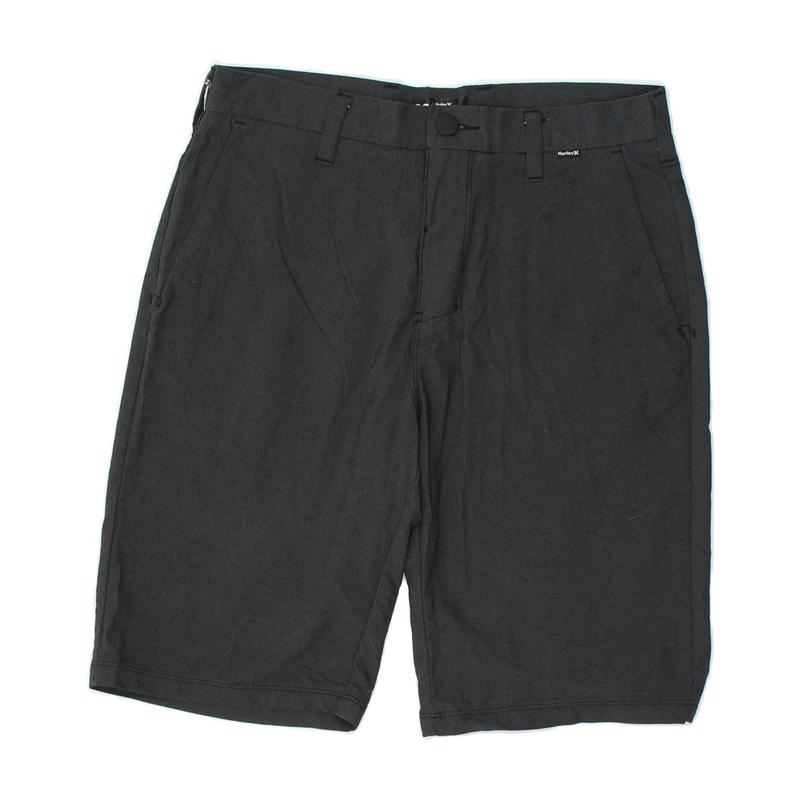 Pre-Owned Vintage HURLEY Mens Chino Shorts W29 Small Grey Nylon 0