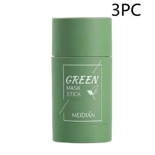 Cleansing Green Tea Mask Clay Stick Oil Control Anti-Acne Whitening Seaweed Mask Skin Care 8