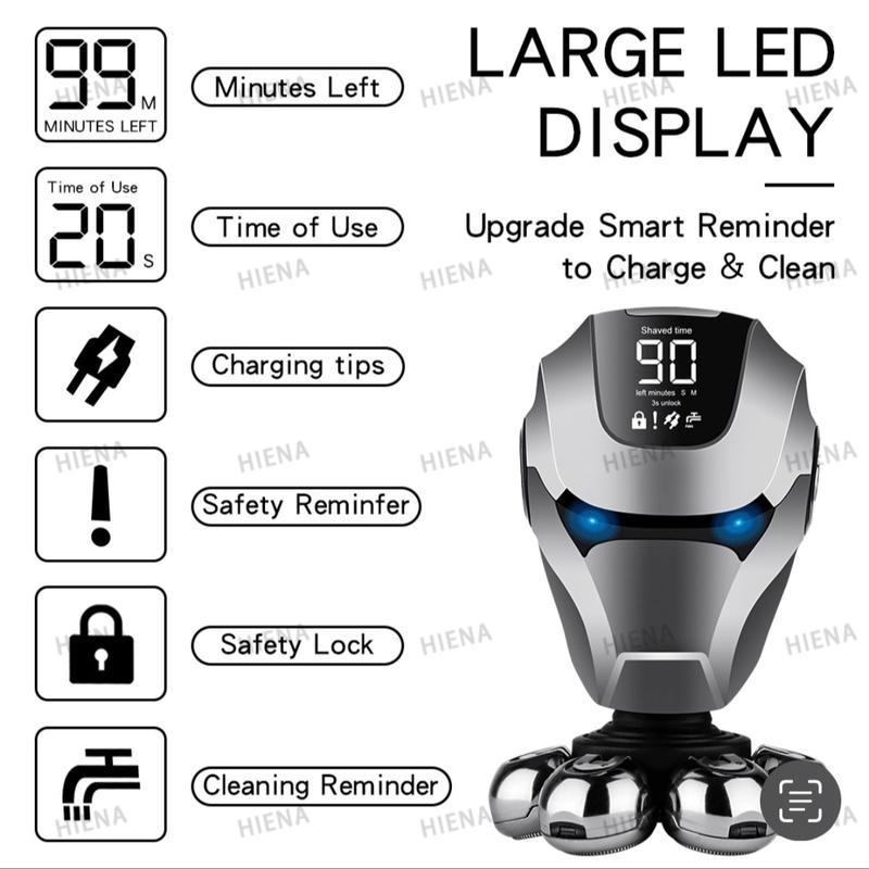 Iron man 5 in 1 Electric Hair Trimmer, 1 Box Rechargeable & Electric Hair Clipper & Accessories, Multifunctional Hair Trimmer for Men, Ideal Shaver for Men, Halloween, Christmas, Fall Gift, Hair Styling Tools, Winter Gift ear 3
