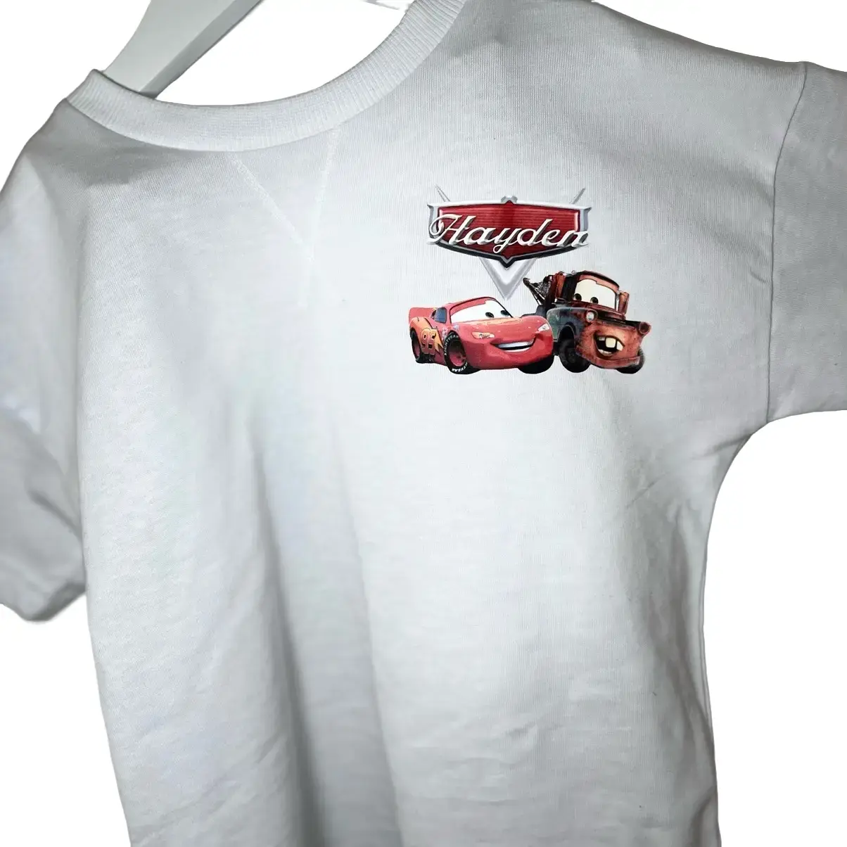 Personalised kids cars t/shirt