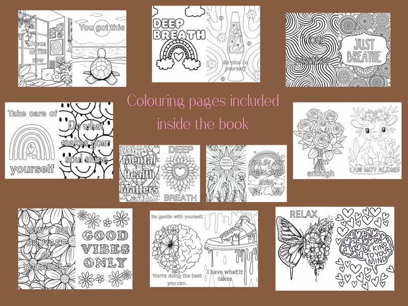 Personalised Mental Health Colouring Book for Stress Relief 1