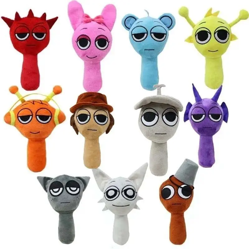 Sprunki Plush Toys Sprunki Incredibox Plushie Doll Singers Oren Wenda Game Cartoon Stuffed Pillow Kids Birthday Christmas Gifts