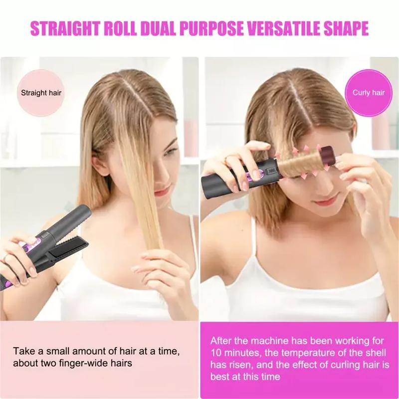 2-in-1 Cordless Portable Hair Straightener & Curler – Wireless Styling Pocket straightener Lightweight Comfort 7