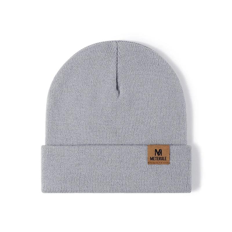 Riding Hat Knit Cuffed Beanie for Men Women Winter Warm Knitted Beanie Hats for Skiing Outdoor Camping Traveling Cycling Cap 8