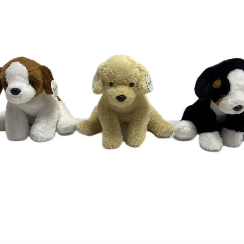 Classical Realistic Plush Dogs in 3 assorted in 38cm 0