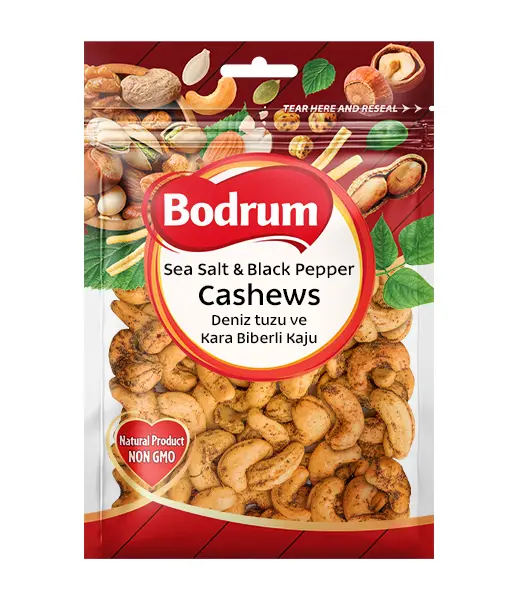 Bodrum Cashew Nuts Sea Salt & Black Pepper 150g 0