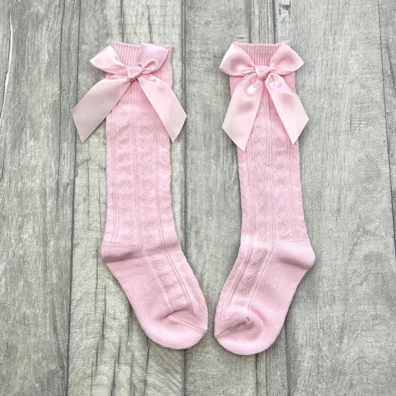 Baby Girl Knee High Socks in Pink, Red or White - All Seasons 2
