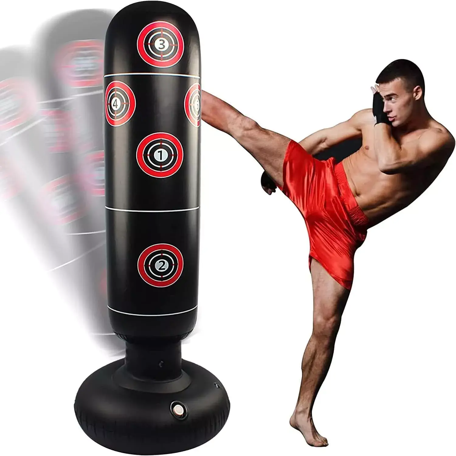 Sport Heavy Duty Free Standing Boxing Punch Bag for Adults and Kids - Kickboxing Equipment for UK