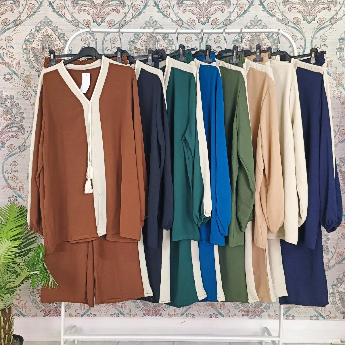 2 Piece Co-ord Set Trousers and Full Sleeve Shirt Modest Wear Soft and Comfy