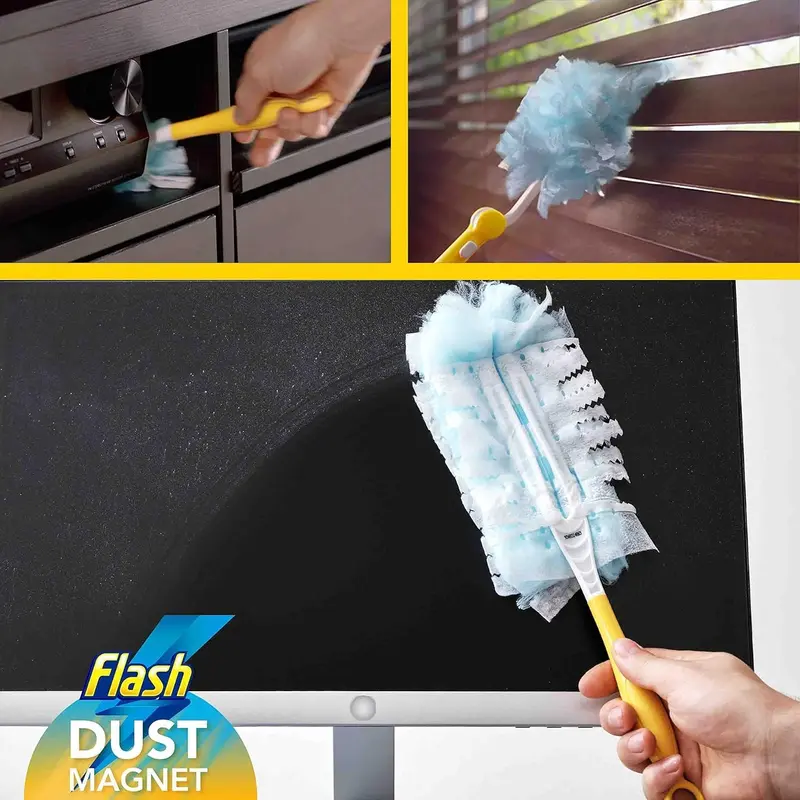 Flash Duster Mrs Hinch Cosy Season Dust Magnet Refills, Fluffy Dusters Refills, 9 Dusters, Effective on 100% of Dust, Dust Magnet 5