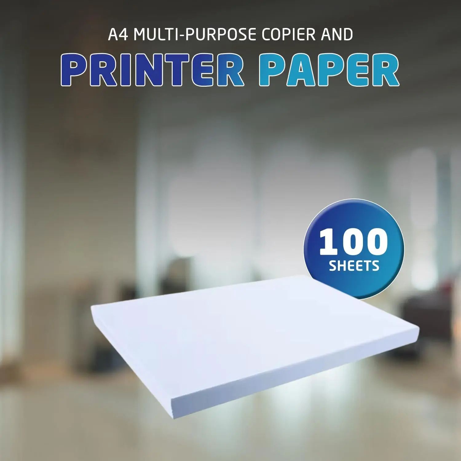 A4 Multi-Purpose Copier and Printer Paper | 80gsm | 100 Sheets | Bright White Paper |Size 297mm x 210mm | Home or Office, Arts and Crafts Use