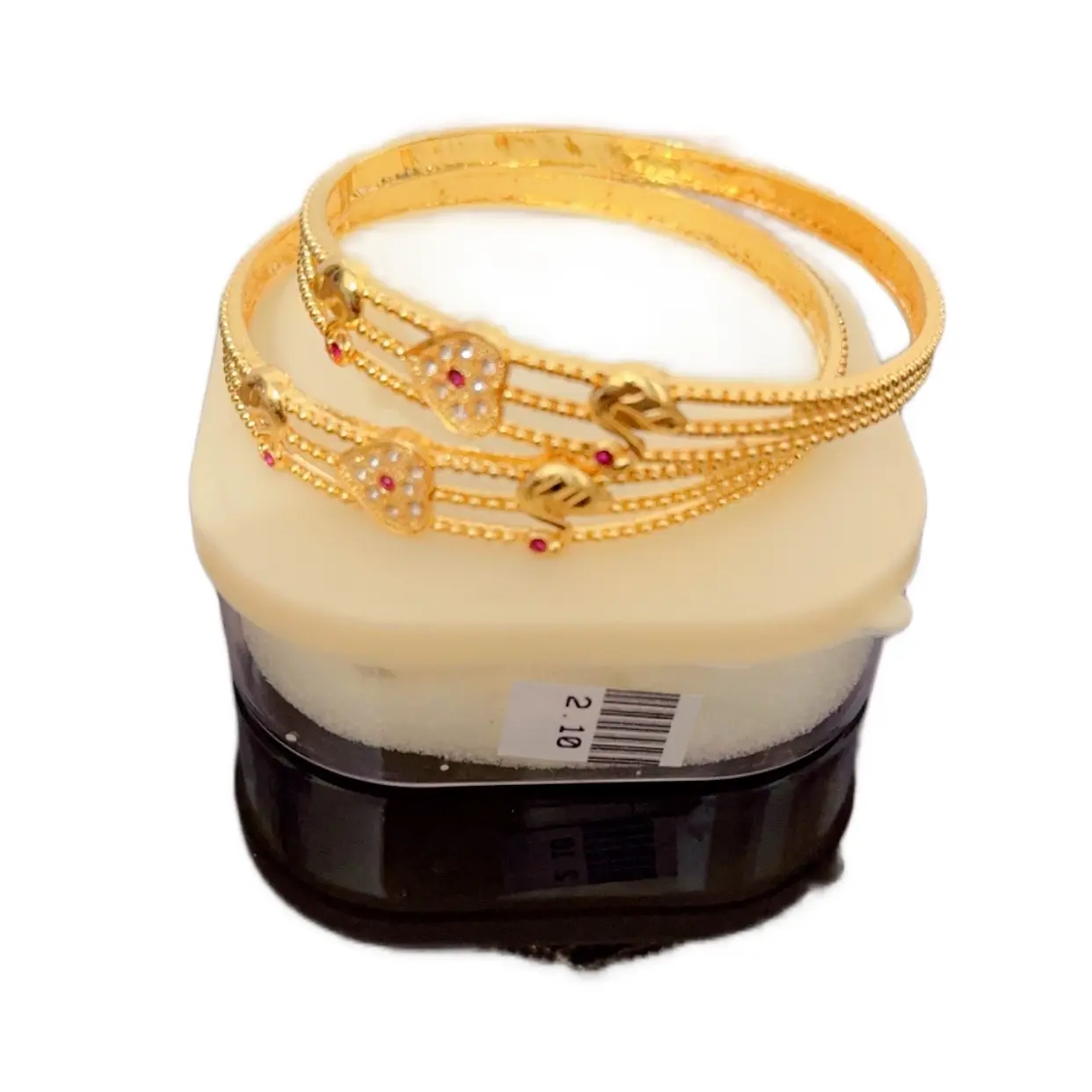Gold Plated Bangles - Size 2.6  for Women
