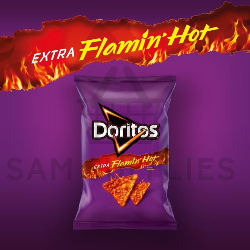 New Doritos Dinamita Extra Flamin Hot Crisps 5 Or 20 Pack Puffed Snack 7