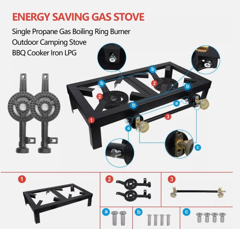 Product Introduction of LPG Gas Burner Cooker Stove Cast Iron Boiling Ring for Camping and Catering 21
