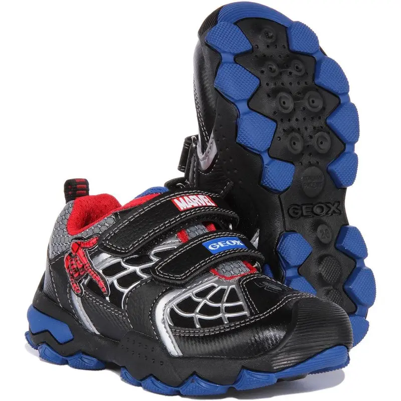 Geox J Buller B. A In Black Red For Kids 4