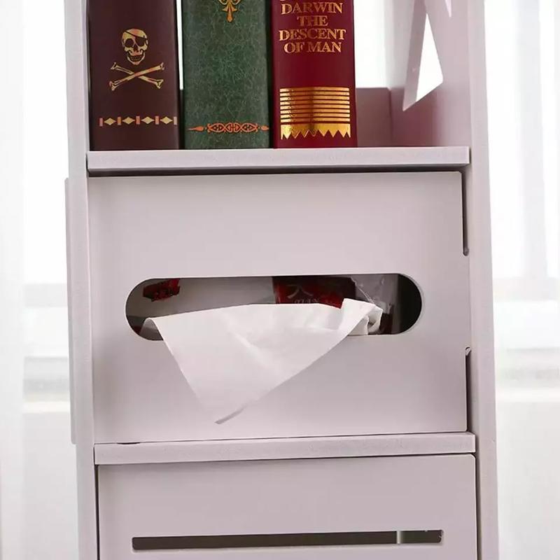 Waterproof Bathroom Storage Cabinet Free Standing Cabinet Organizer Unit White 3