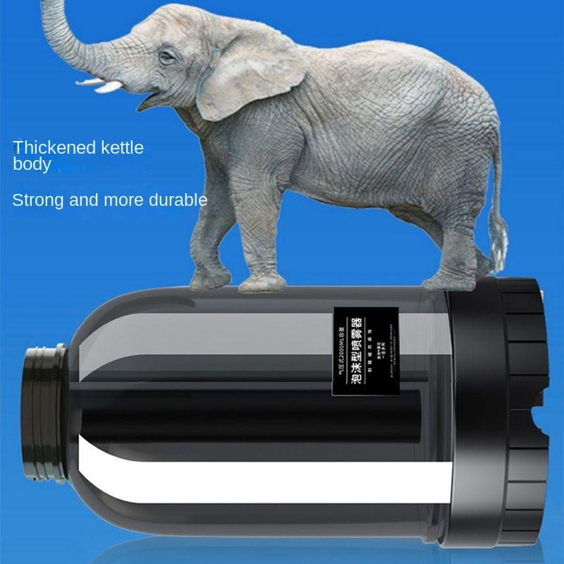 2L Hand Pump Foam Sprayer with 3 Types of Nozzle Hand Pneumatic Foam Cannon Snow Foam Car Wash Spray Bottle Car Window Cleaning 4