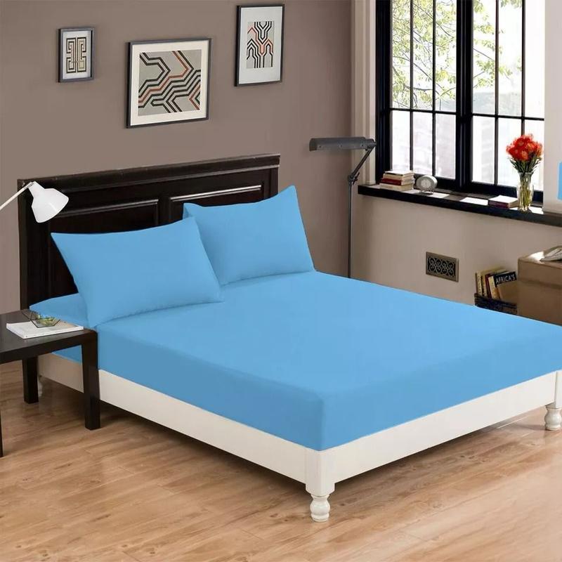 Luxury 25cm Extra Deep Hotel-Quality Microfiber Fitted Sheet – Soft, Breathable & Wrinkle-Free Bed Sheet – Multiple Colors & All Sizes 8