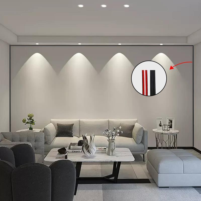 self-Adhesive Wall Corner Trim Molding Line Ceiling Edge Skirting Caulk Strip - Black, 3-in-1 Design for Flat, Concave and Convex Corners 5