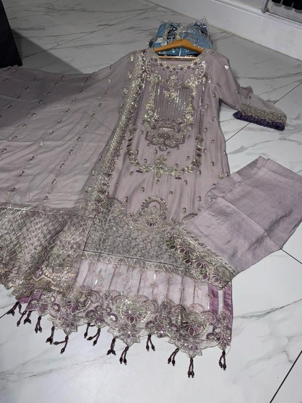 Product Introduction of RAYA (EID) Fancy salwar kameez dress 3 piece Pakistani chiffon embroidered heavy stonework wedding edt embellished S-XL 12