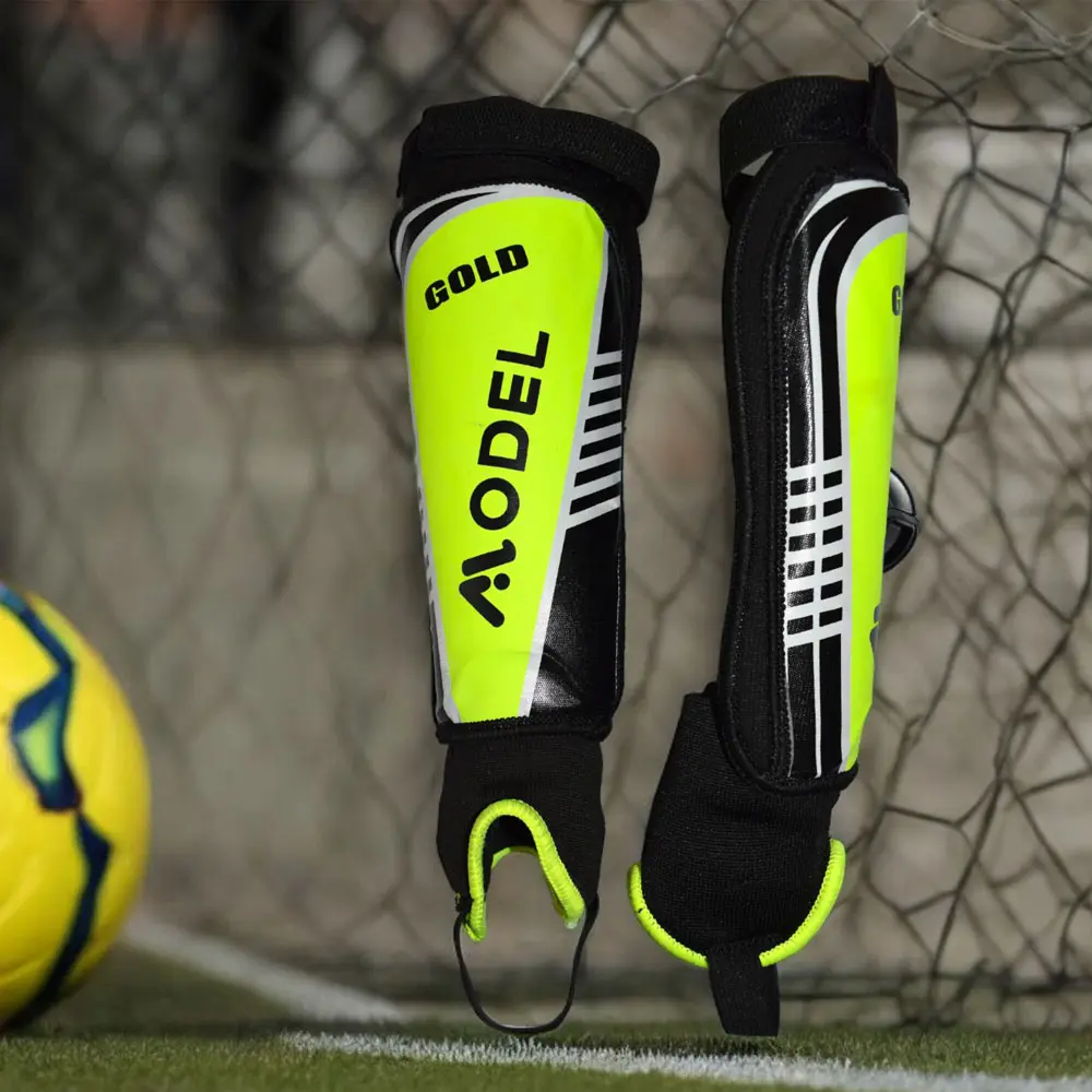 Model Football Shin Guards, Shin Pads with Calf & Ankle Protection Light Weight