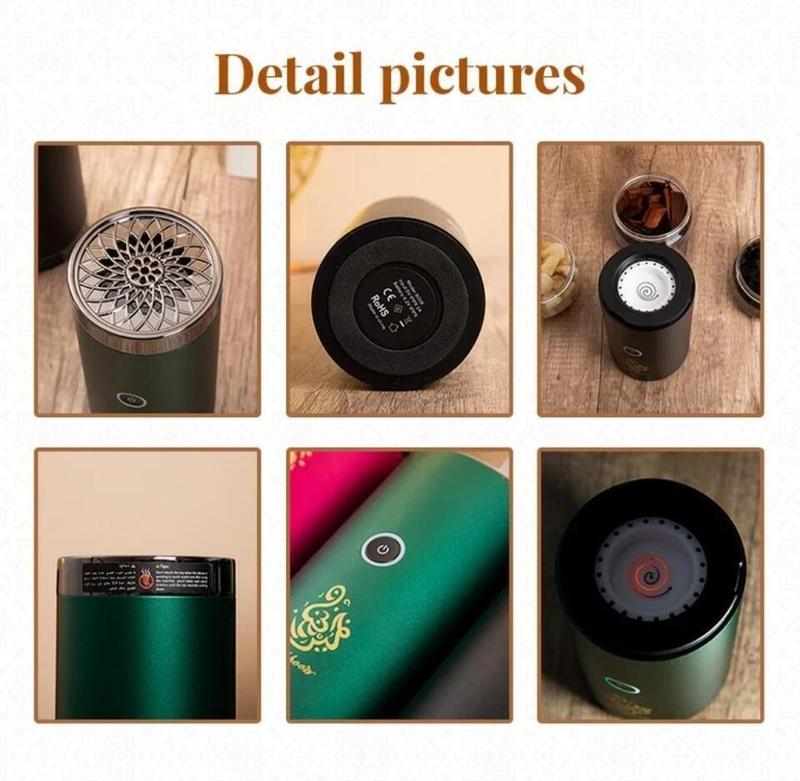 Bakhoor incense burner Rechargeable Arabic Incense Burner Aroma Diffuser Censer  Gift Light Scent 5
