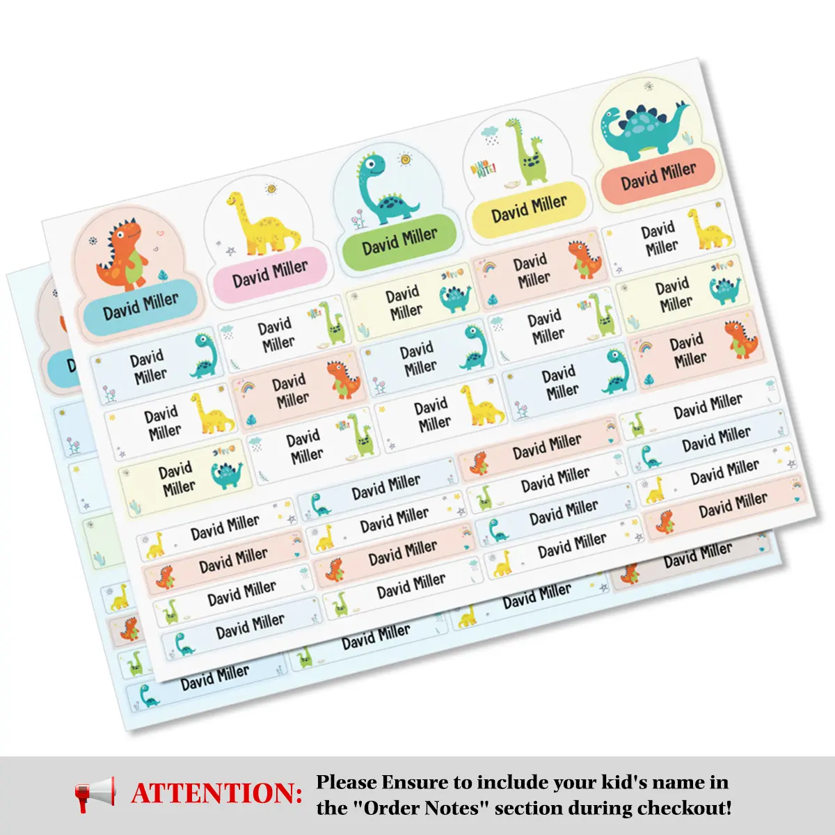 Personalised Waterproof Name Labels for Kids | Custom Name Stickers for Water Bottles & Equipment