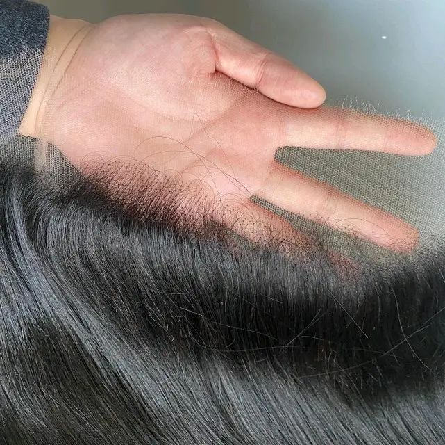 13x 4 hot selling Swiss Lace Frontal Closure Transparent Closure Hair Extension High Quality Hairs Closures