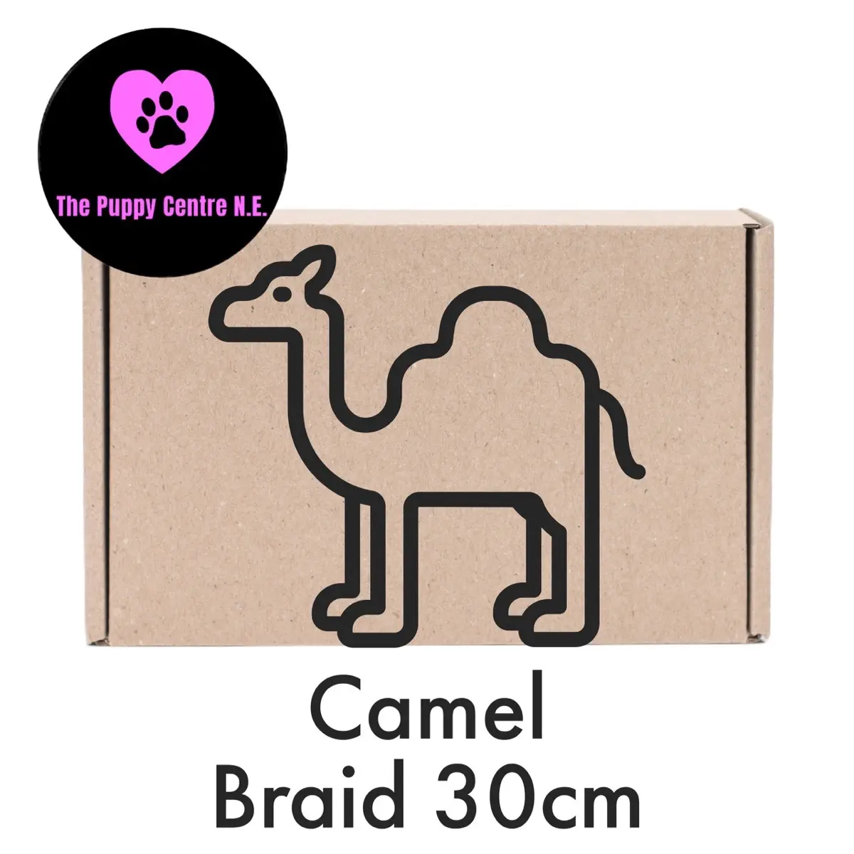 Camel Braids Large Natural Dog Treat